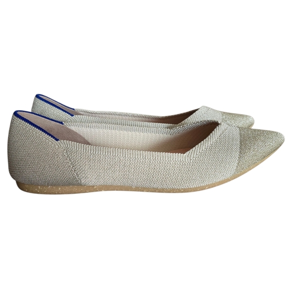 Rothy's The Point, Diamond Metallic, Size 9.5 - Picture 6 of 15